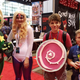 Some Steven Universe cosplayers and an admirer at C2E2 2016